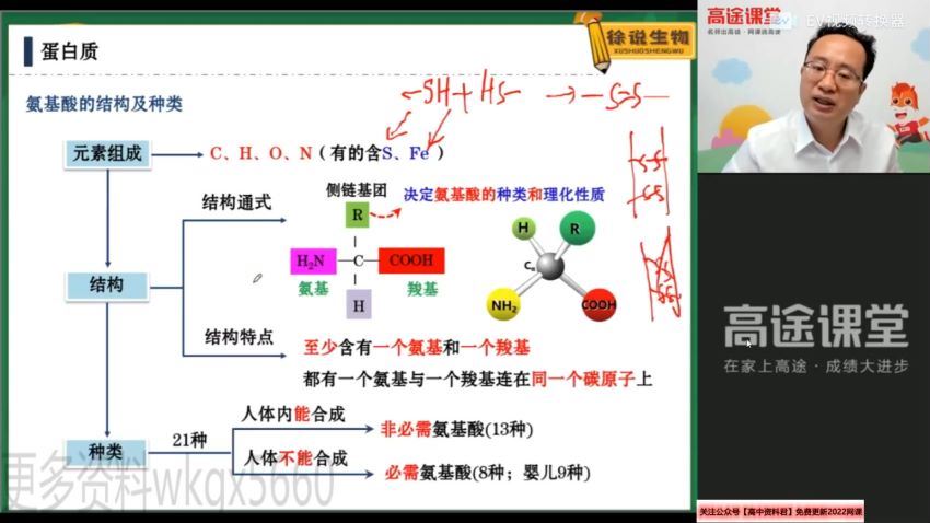 2022高三高途生物徐京全年班 百度网盘(17.49G)